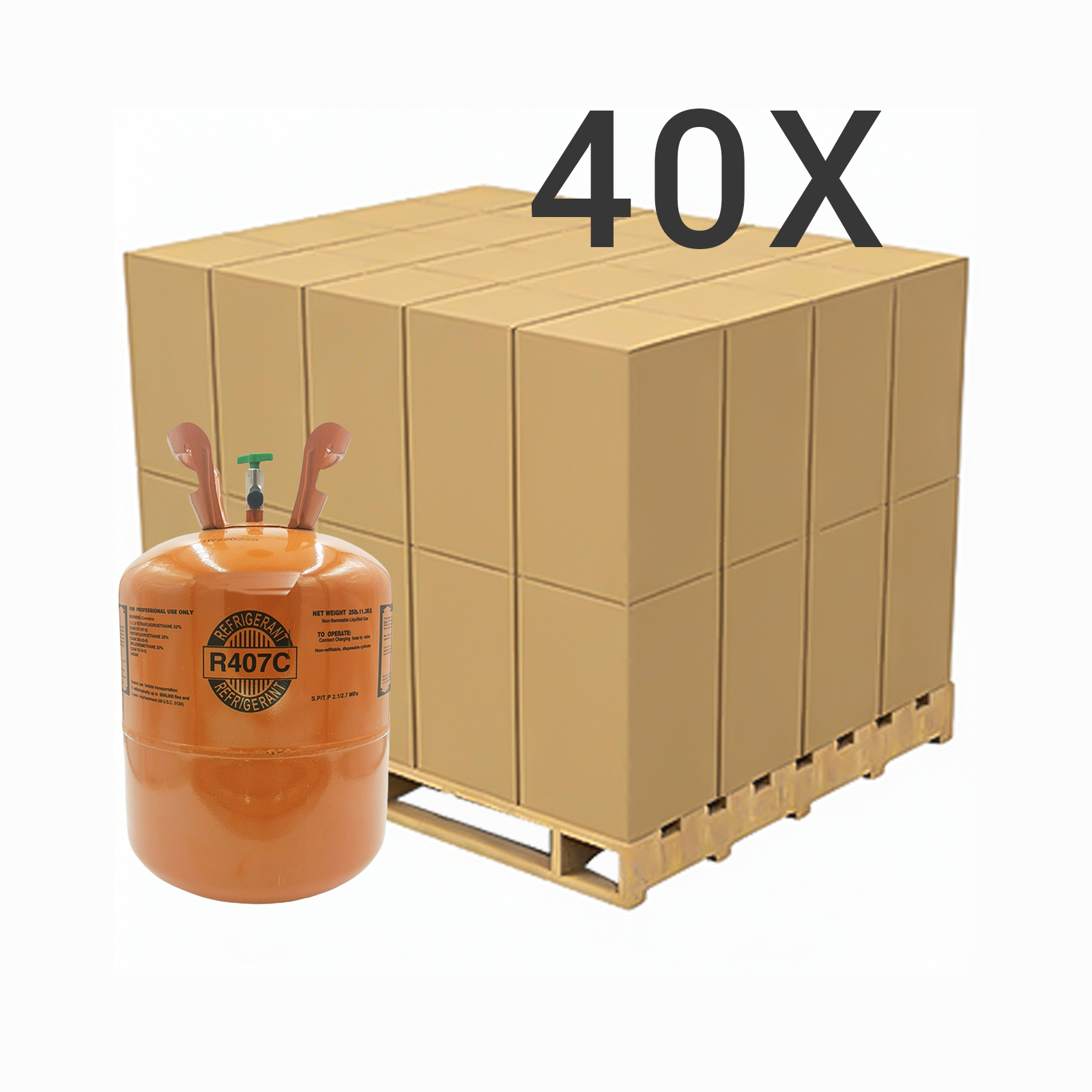 25LB R407C (R-407C) Refrigerant Gas